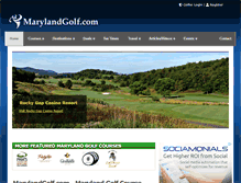 Tablet Screenshot of marylandgolf.com